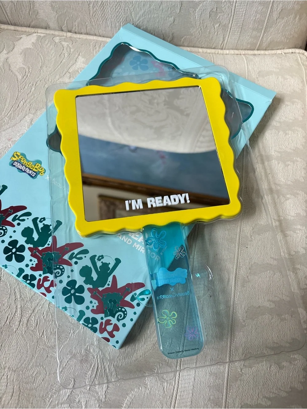 Beauty Creations SpongeBob SquarePants Handheld Makeup Mirror BNIB